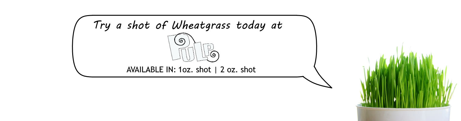 Wheatgrass Menu Item